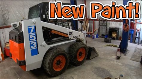 skid steer painting|repainting a skid steer.